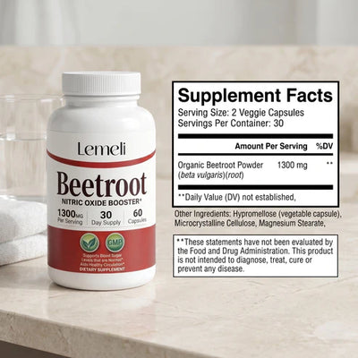 Beetroot 1300mg - Nitric Oxide Booster